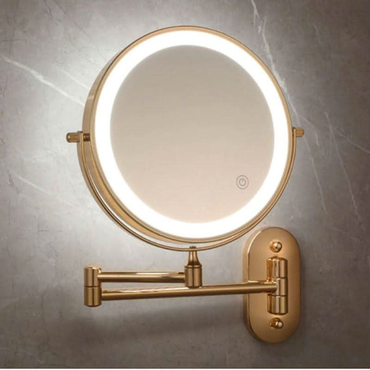 BowLift | Gold Rechargeable LED Makeup Magnifying Mirror