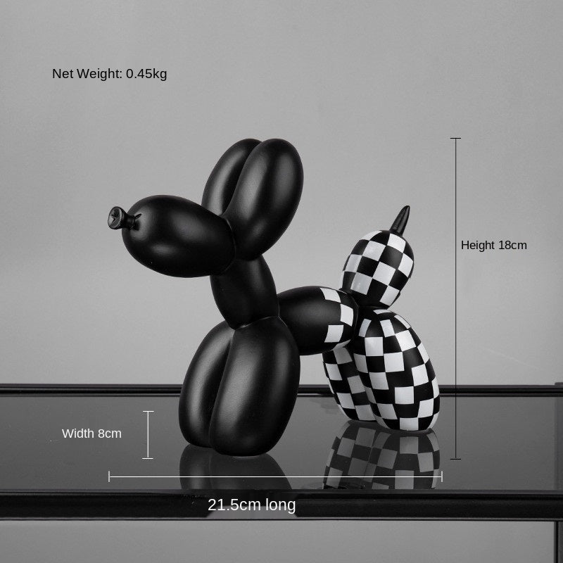 BowLift | Black and white balloon dog
