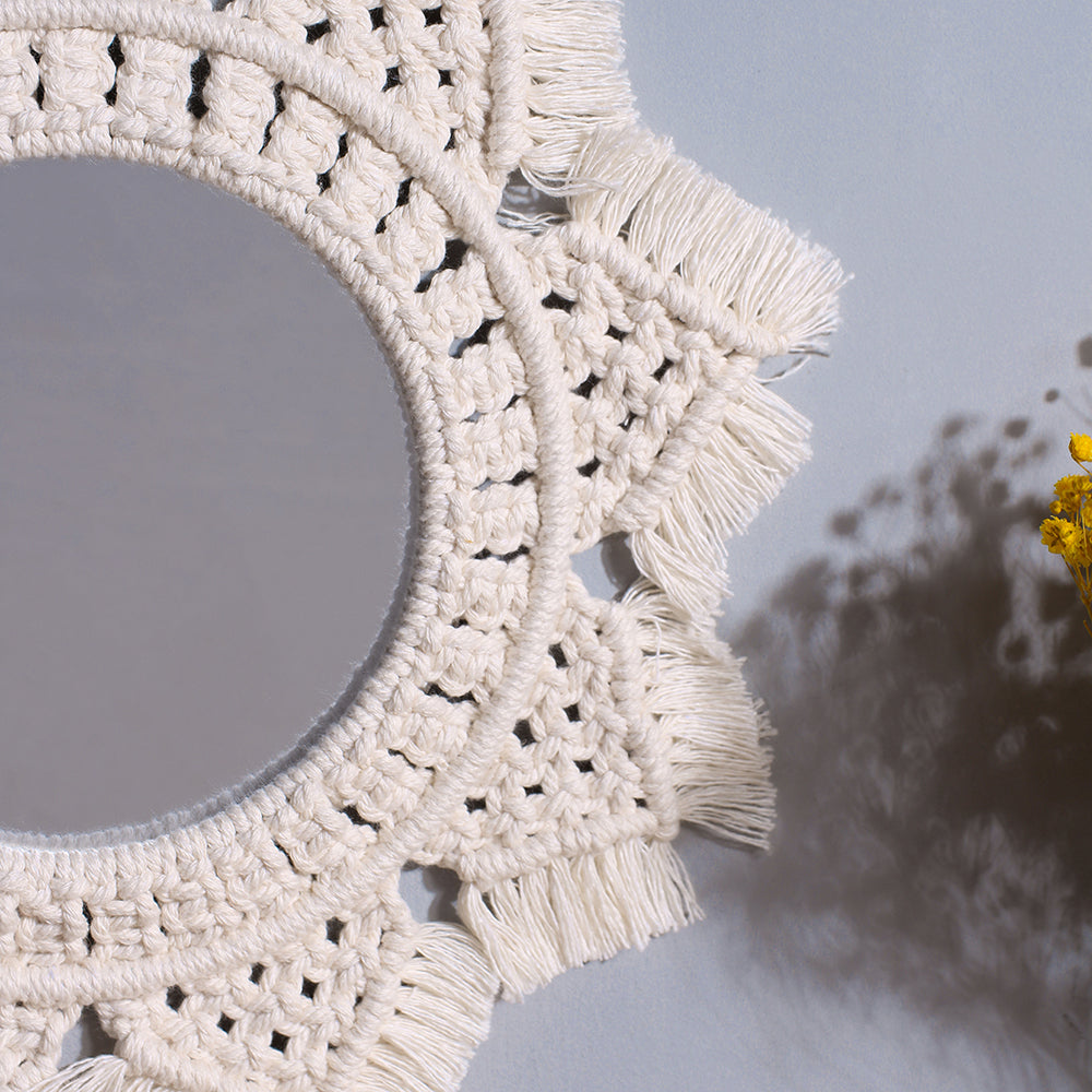 BowLift | Handmade Macrame Mirror Wall Hanging - Boho Home Decor