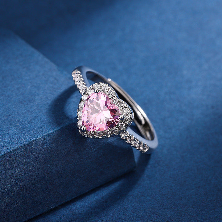 BowLift | Diamond Love Peach Heart Ring