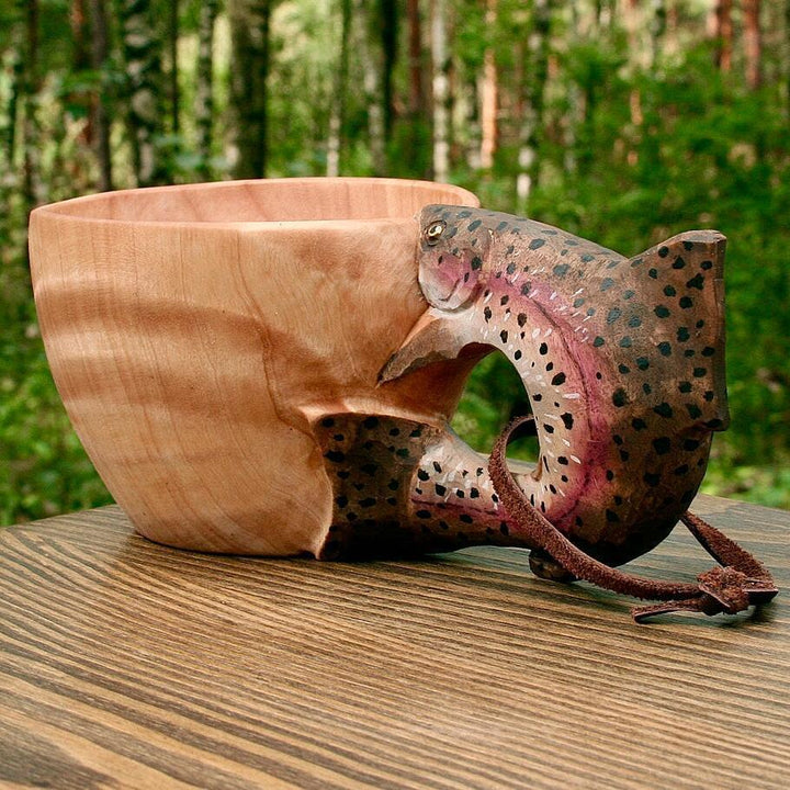 BowLift | Hand Carved Wooden Mug