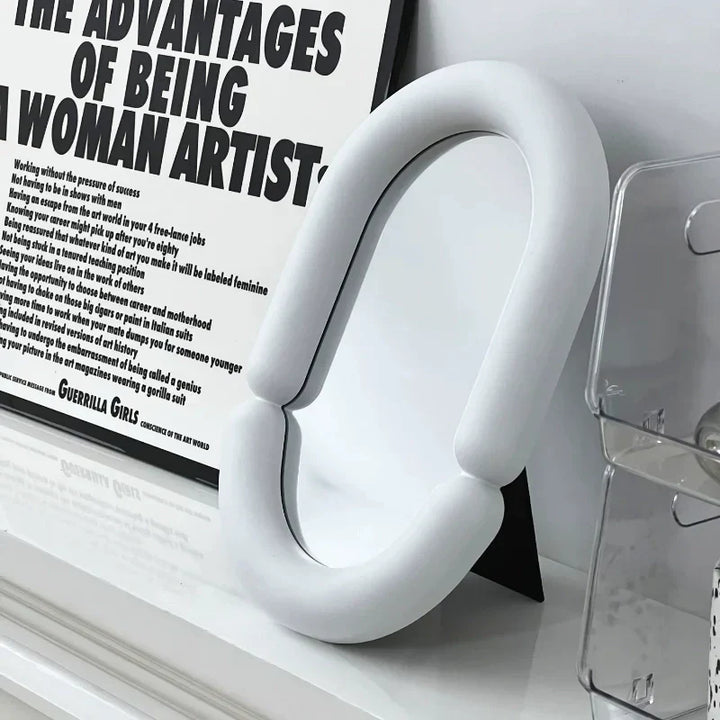 BowLift | Elegant Irregular Oval Shaped Tabletop Mirror for Home Décor