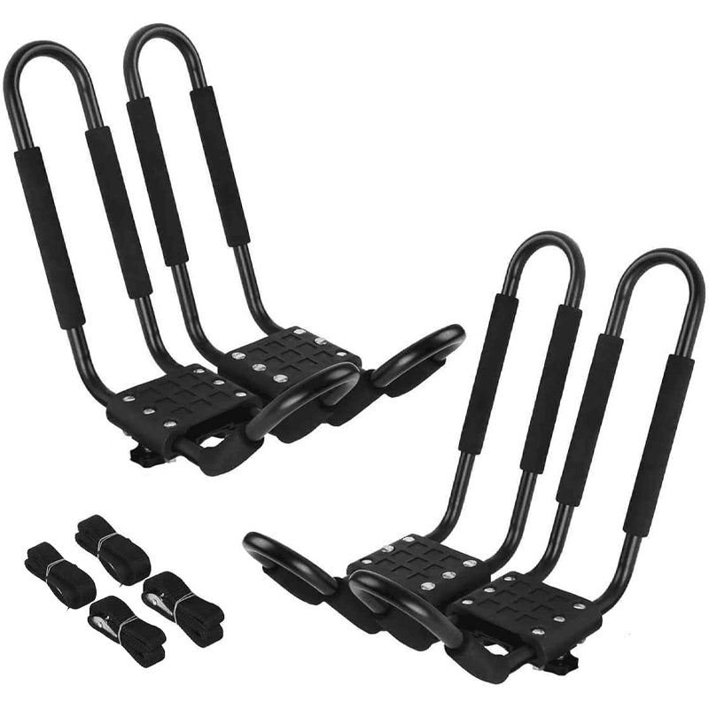 BowLift | Kayak Roof Rack 4 Pieces J-Bar Carrier Holder Car Top Mount Rack for Canoe SUV Cars Truck Surf Ski