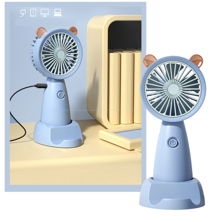 Mini USB Fan With Phone Holder | Bowlift