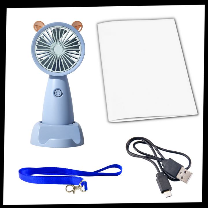 Mini USB Fan With Phone Holder | Bowlift