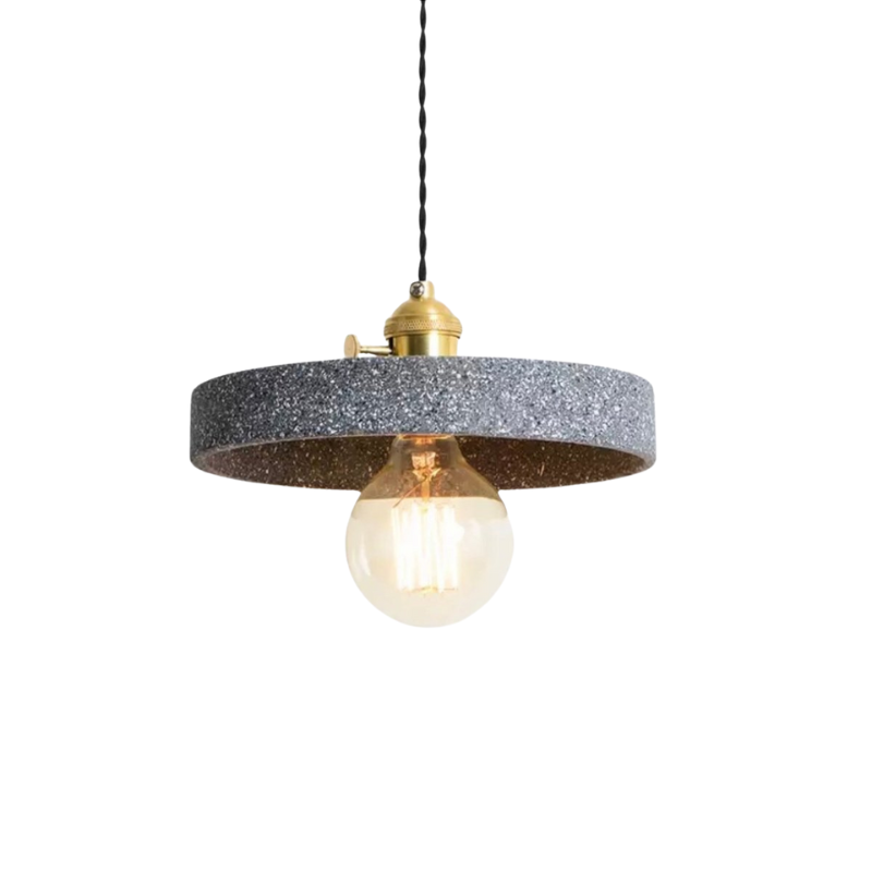 BowLift | UrbanLume – Modern Cement Hanging Lamp