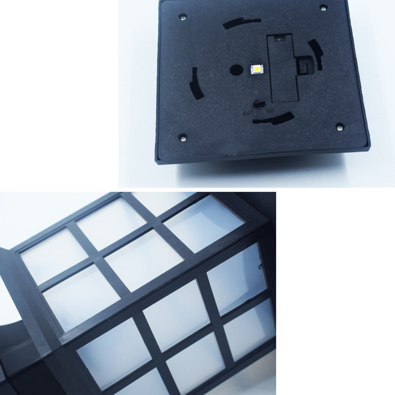 Traditional European Waterproof Solar ABS PC Plastic Rectangular LED Landscape Lighting For Garden | Bowlift