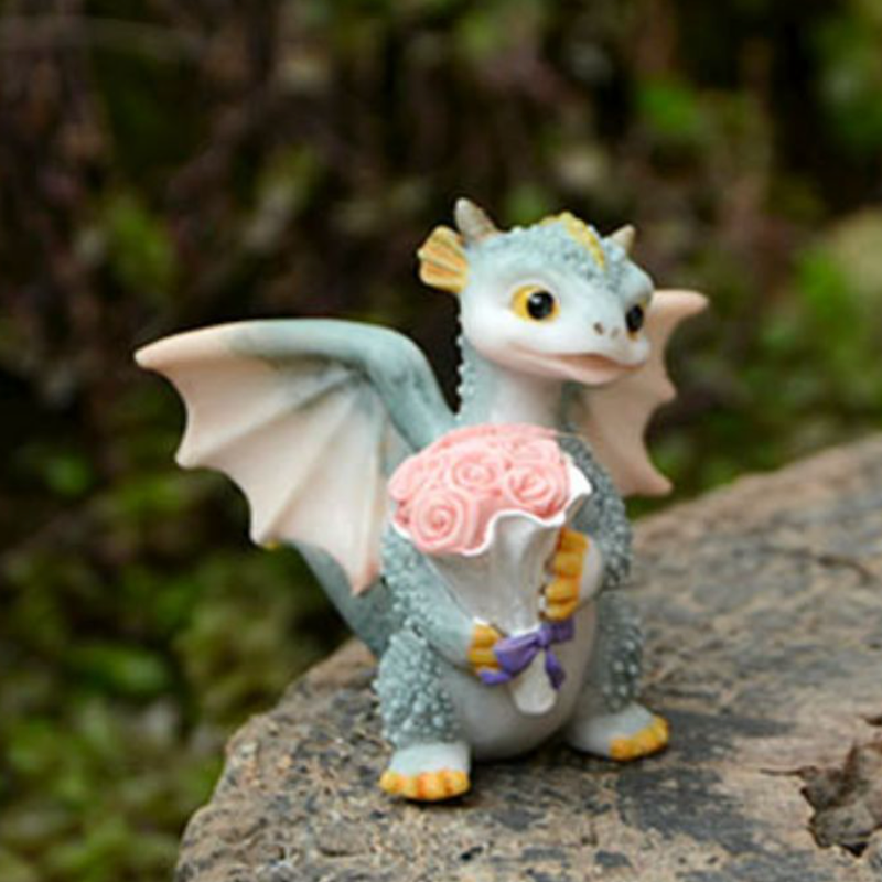 BowLift | Mini Cute Dragon Statue Decoration