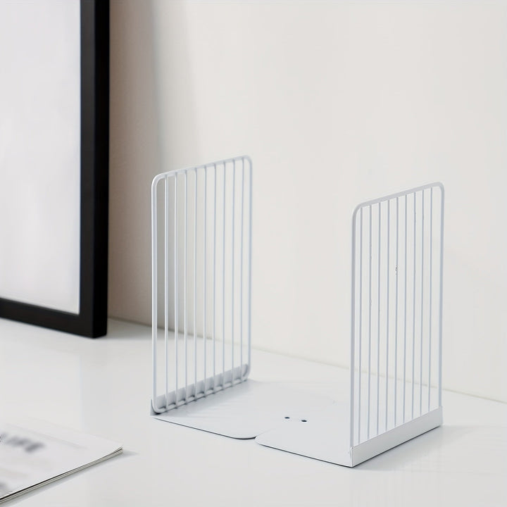 IronHold - Elegant Bookends for Perfect Organization Bowlift