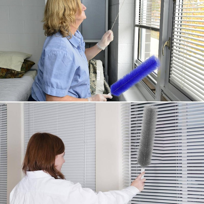 Flexible Microfiber Fan Duster Brushes – Reusable Cleaning Tools for Blades, Vents & Blinds Bowlift
