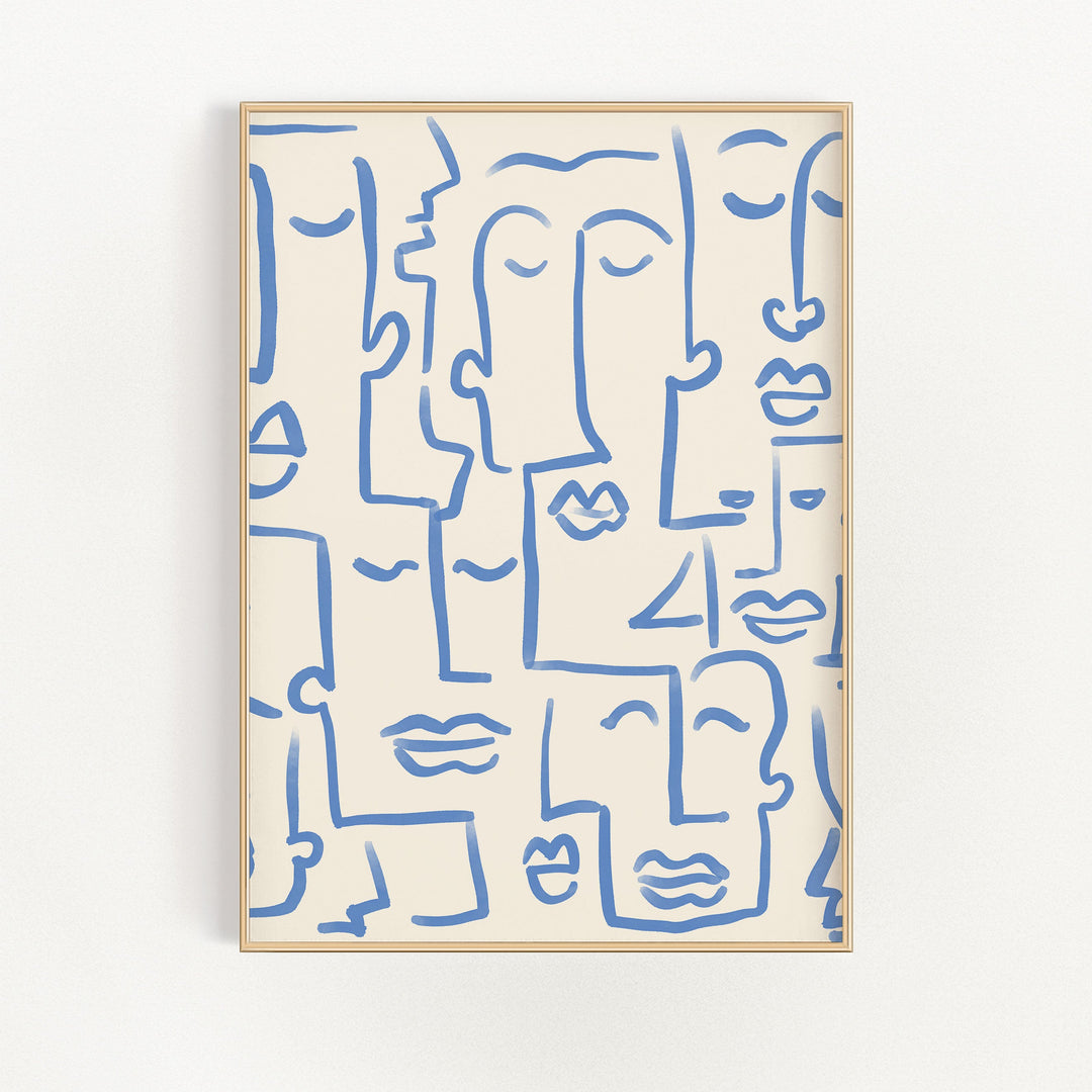 Abstract Faces Wall Art | Bowlift