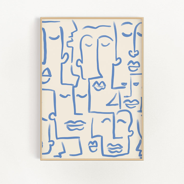 Abstract Faces Wall Art | Bowlift