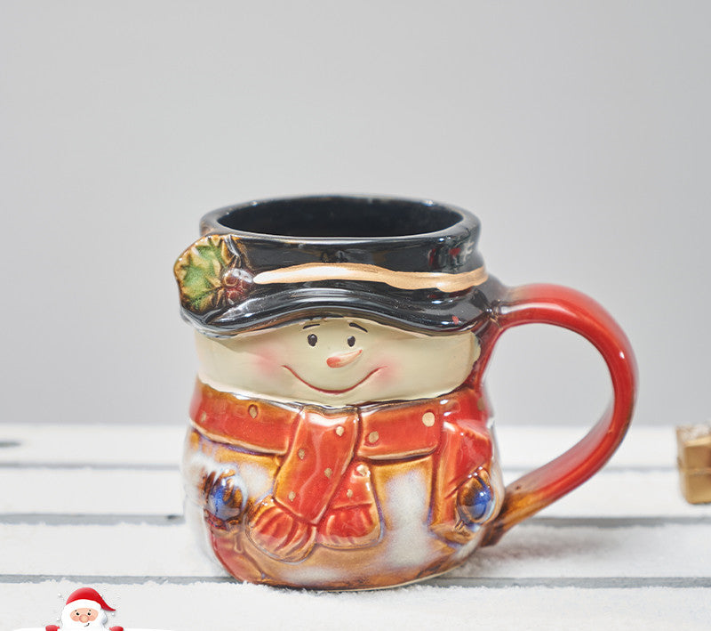 BowLift | Santa Snowman Marker Ceramic Breakfast Mug