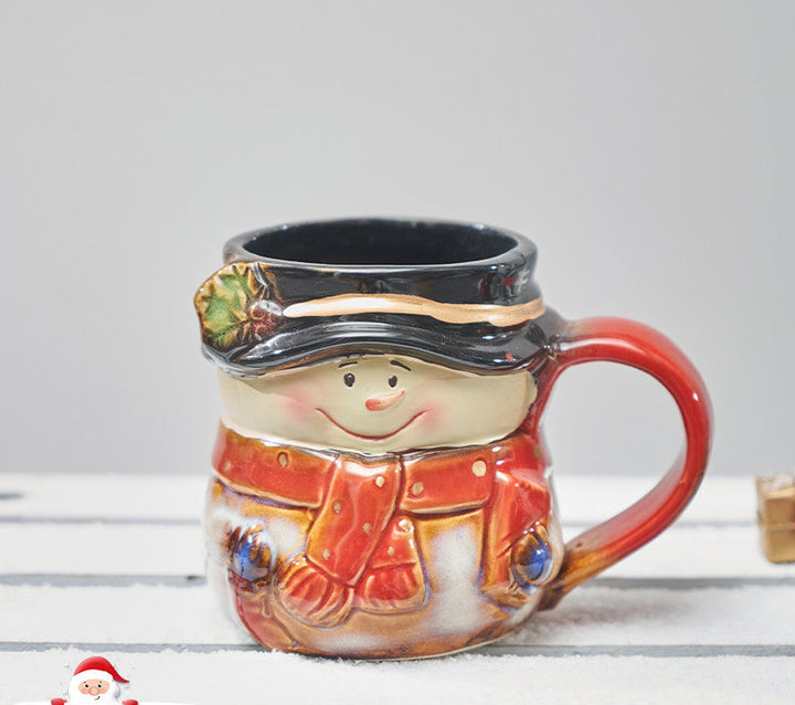 BowLift | Santa Snowman Marker Ceramic Breakfast Mug