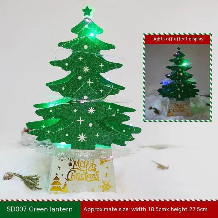 BowLift | Christmas Decorations Mini Desktop Christmas Greeting Card Ornaments