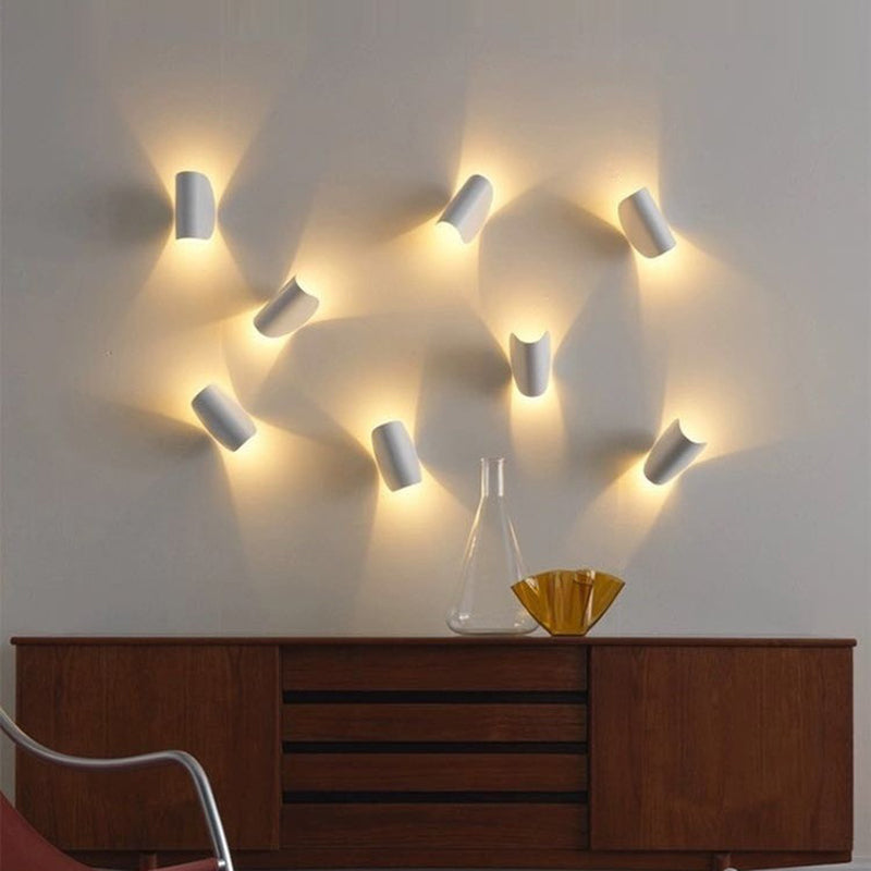 BowLift | Eveline Modern Geometric LED 4 Color Wall Light Indoor/Outdoor Metal