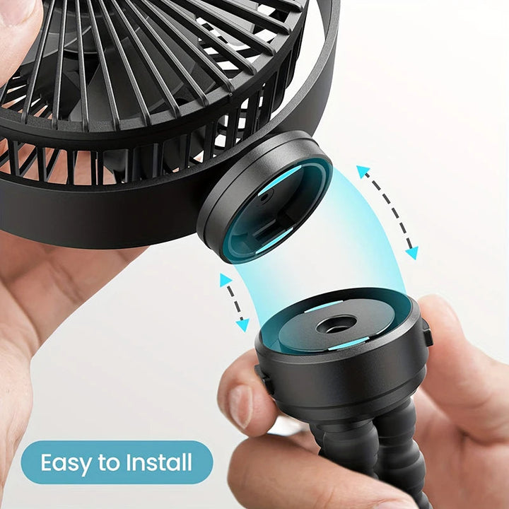 Mini Portable Stroller Fan | Bowlift