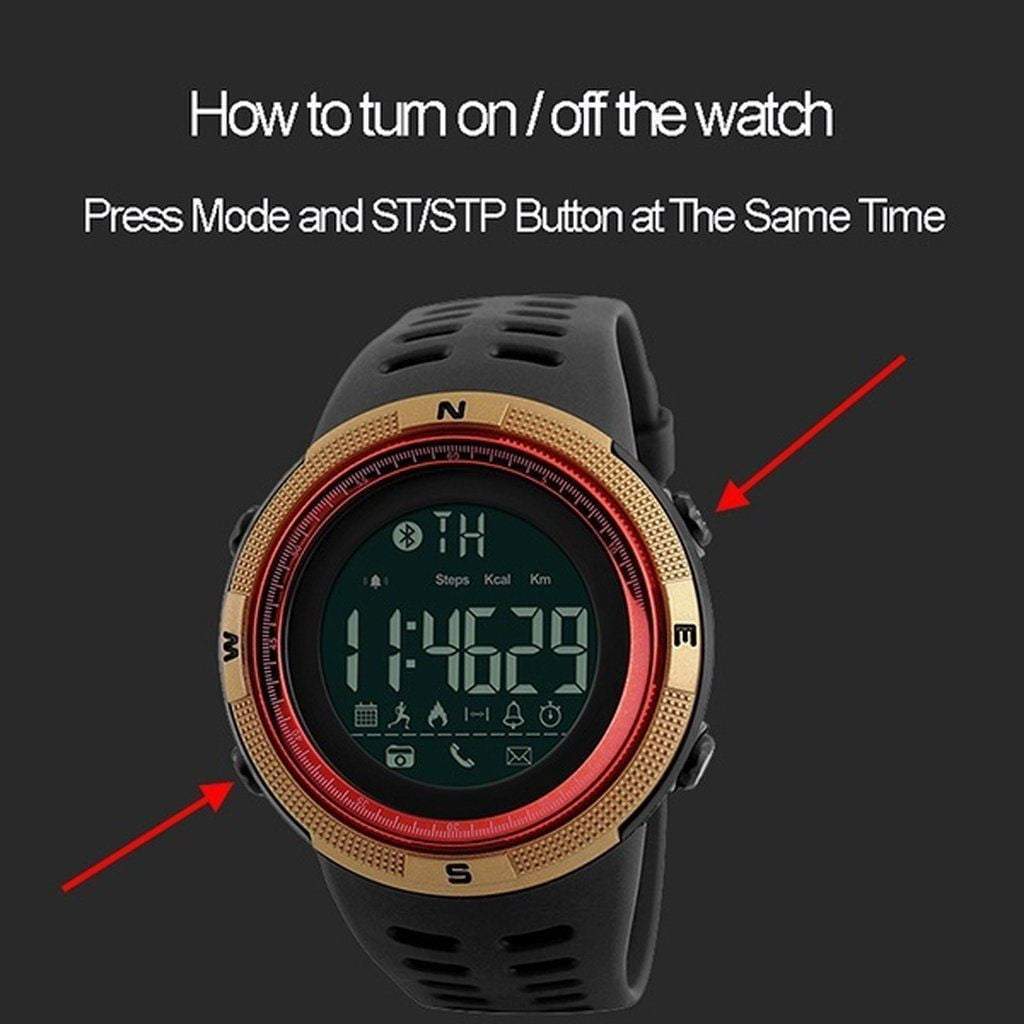 BowLift | Men Smart Chrono Calories Pedometer Multi-Functions Sports Watches