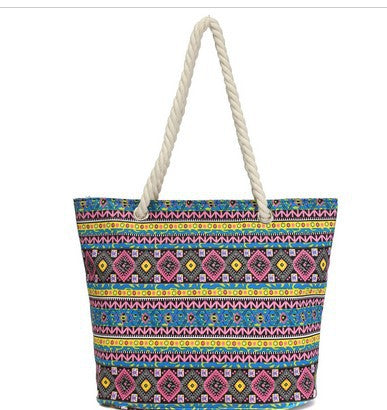 Large Colorful Beach Bag Bowlift