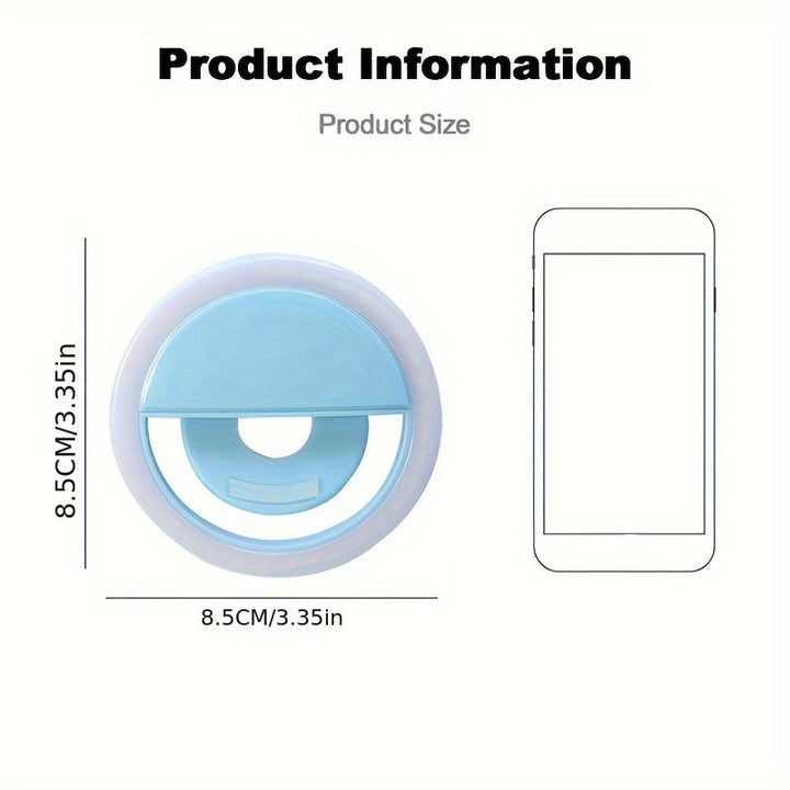 BowLift | LED Selfie Ring Light with Rechargeable Battery - Perfect Circle Lighting for Makeup and Photography, Compatible with Phones and Computers