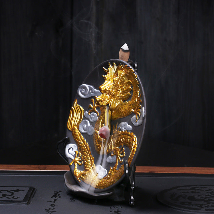 Artistic Dragon Motif Incense Holder