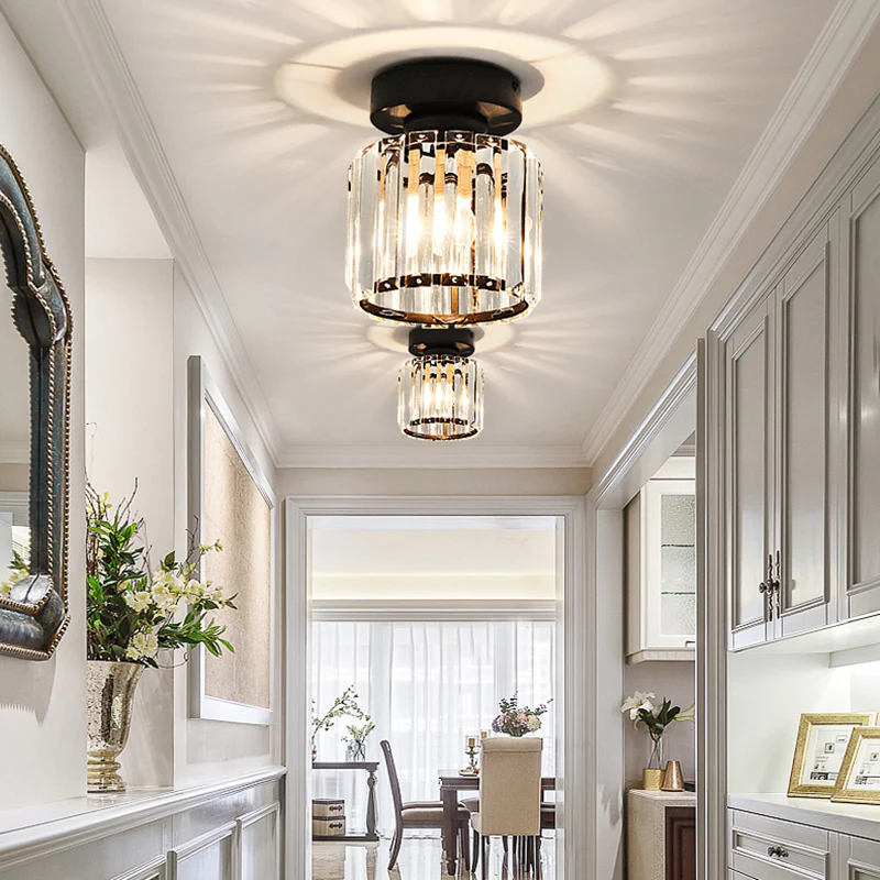 BowLift | Ceiling Light Crystal Flush Mount Modern Fixture