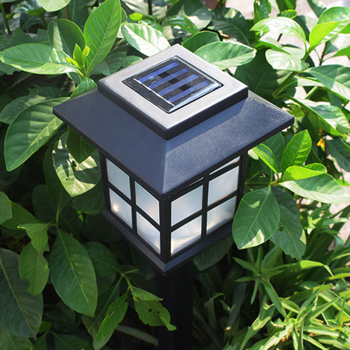 Traditional European Waterproof Solar ABS PC Plastic Rectangular LED Landscape Lighting For Garden | Bowlift