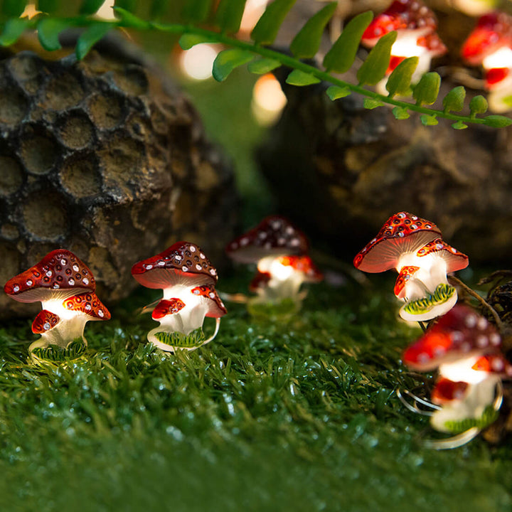BowLift | Creative Decoration Mini Mushroom Plastic LED String Lights Outdoor Landscape Light