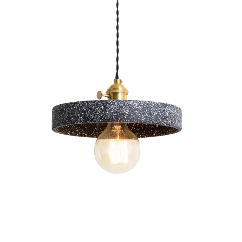 BowLift | UrbanLume – Modern Cement Hanging Lamp