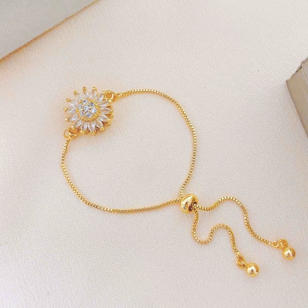 BowLift | Sunflower Mood Bracelet | Color-Changing Stone | Symbol of Joy & Daily Positivity