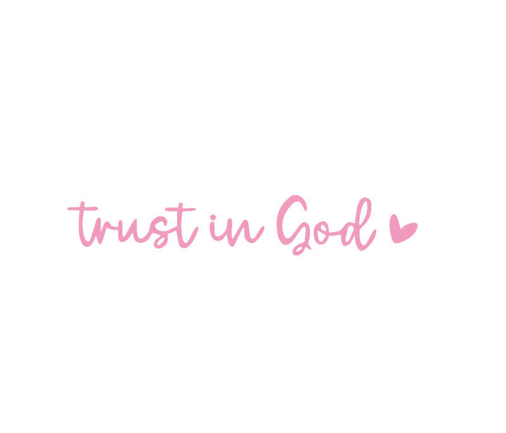 BowLift | “Trust in God” Rear-View Mirror Decal