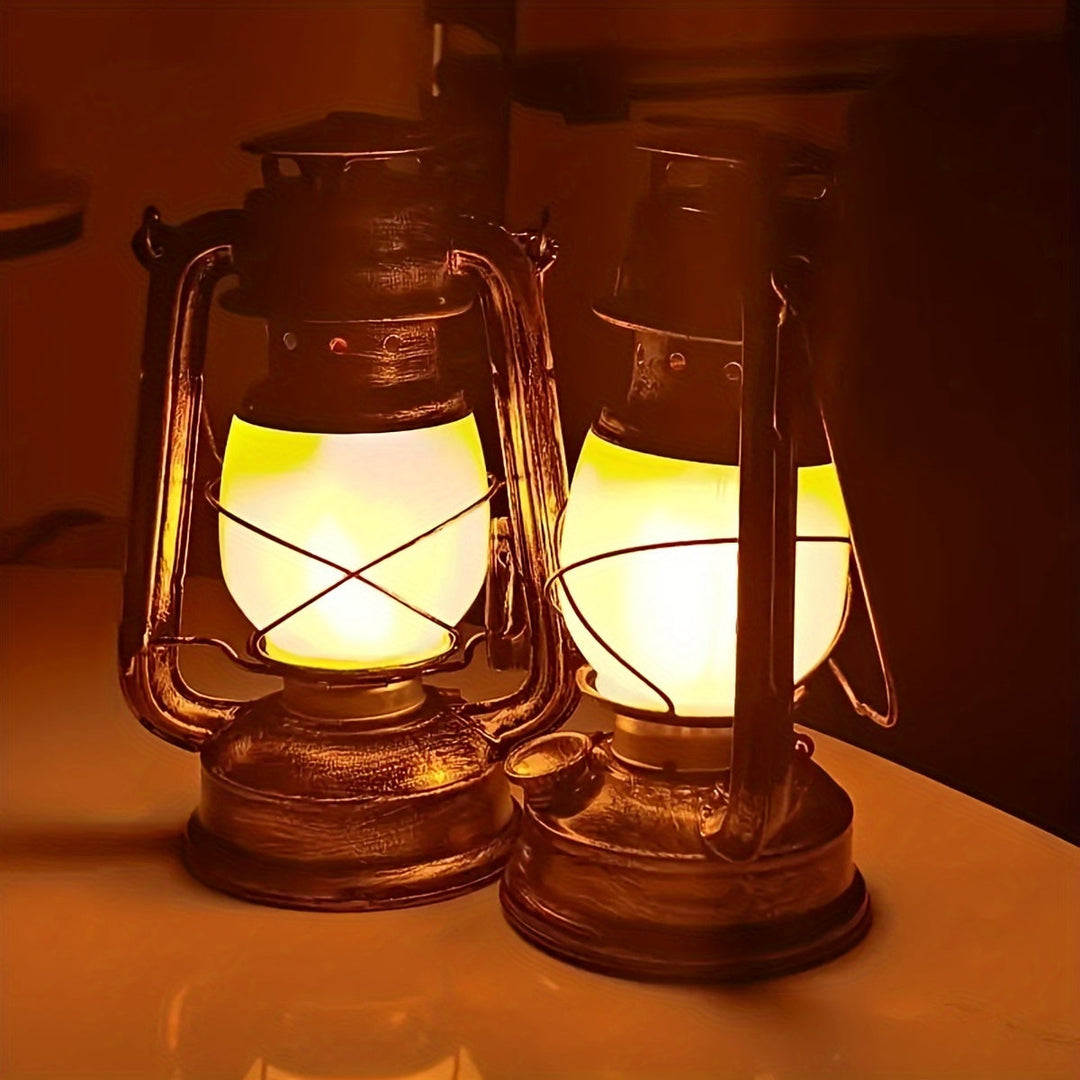 RetroGlow Lantern – Vintage LED Lantern with Flame Light Effect | Bowlift