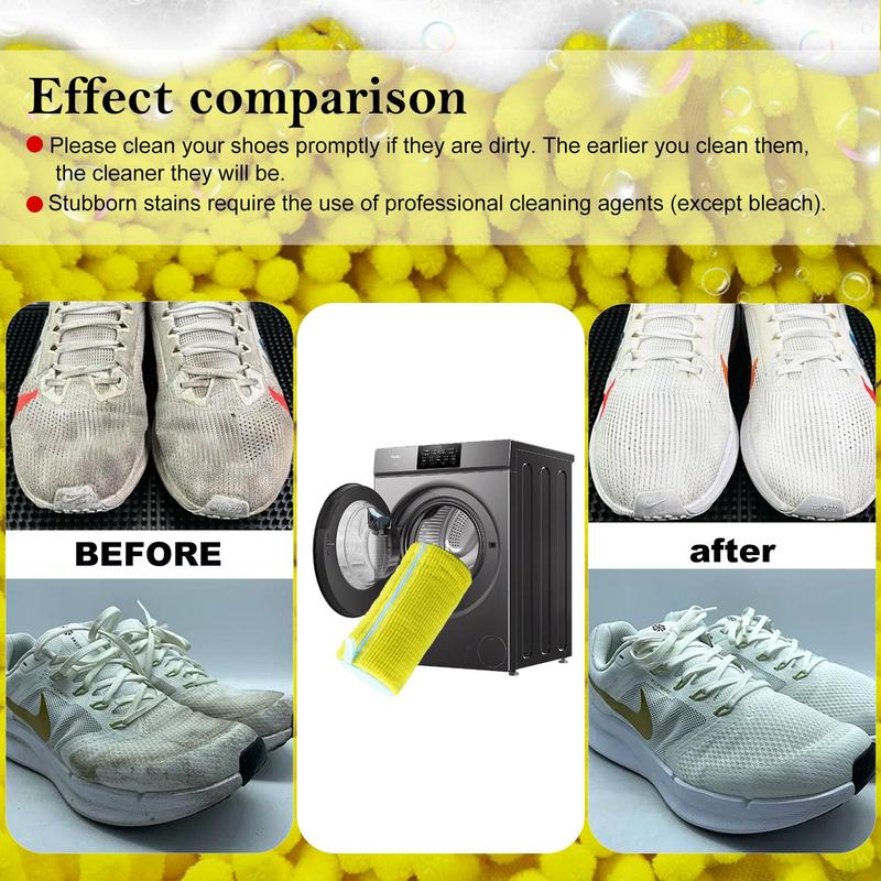 BowLift | Chenille Microfiber Shoe Washing Bag – Gentle & Effective Machine Wash Protection