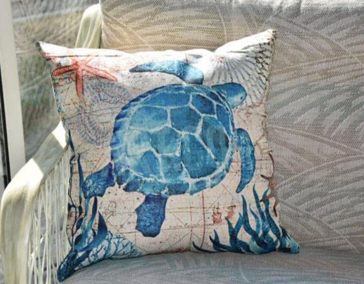 BowLift | Cushion with Sea Life Motif for Decoration