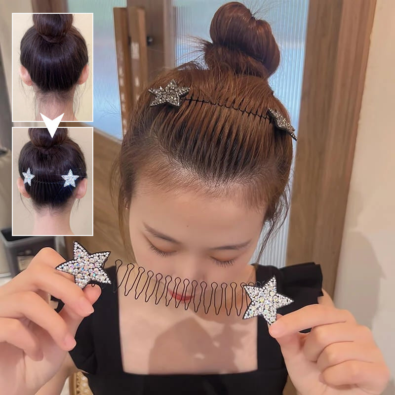 Rhinestone Star Hair Comb Set (5 pieces) | Bowlift
