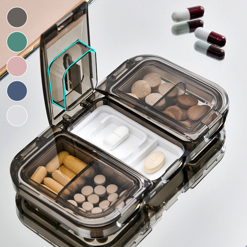 Rectangle Pill Case Organizer Container | Bowlift