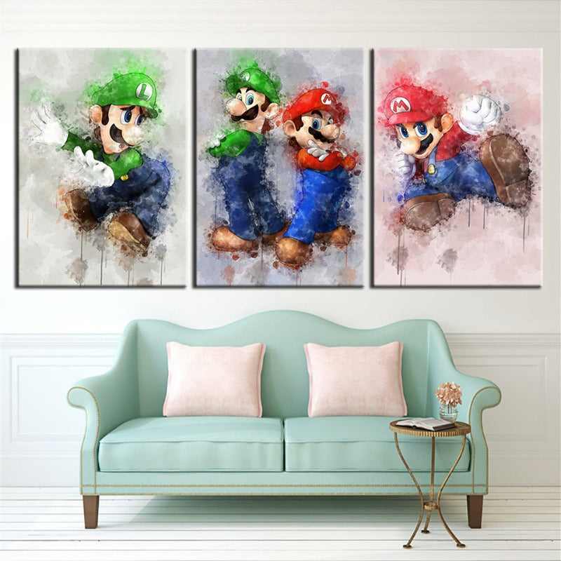 Adventure Brothers 3 Piece - Canvas Wall Art Painting | Bowlift