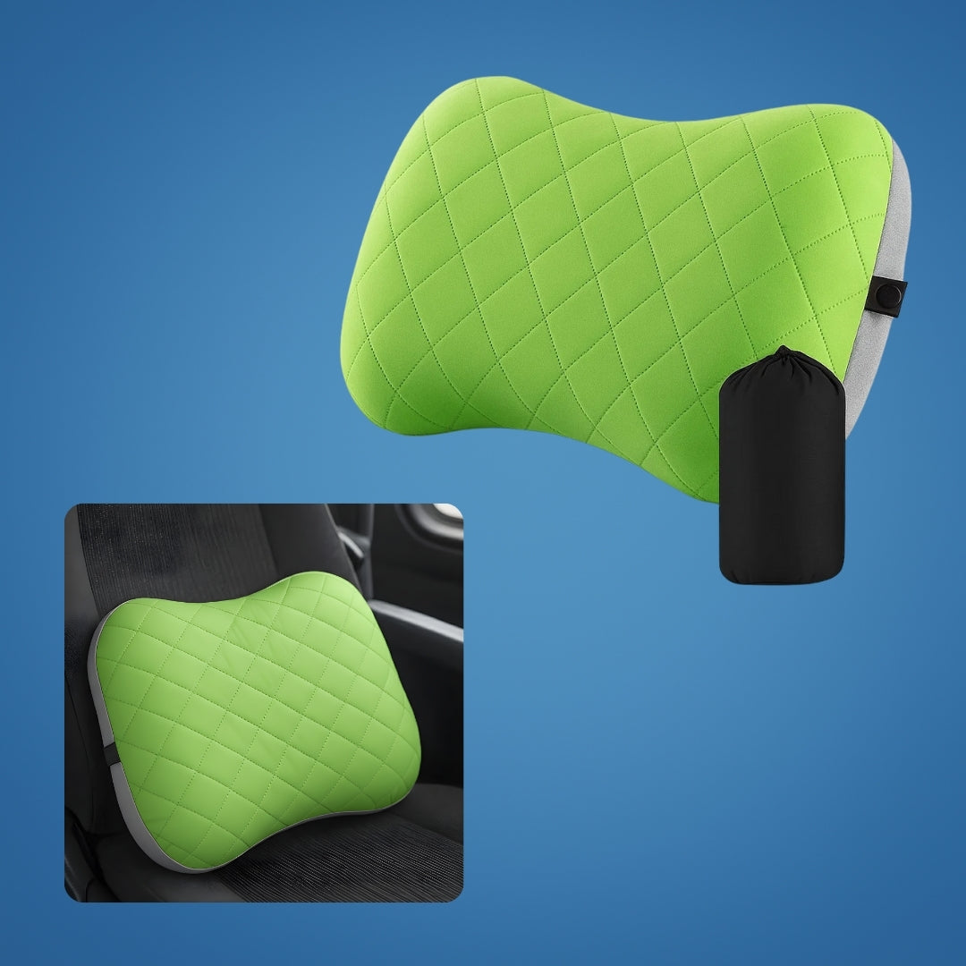 Ergonomic Neck Support – Inflatable & Lightweight – Eases Neck Pain – Compact for Flights & Train Bowlift