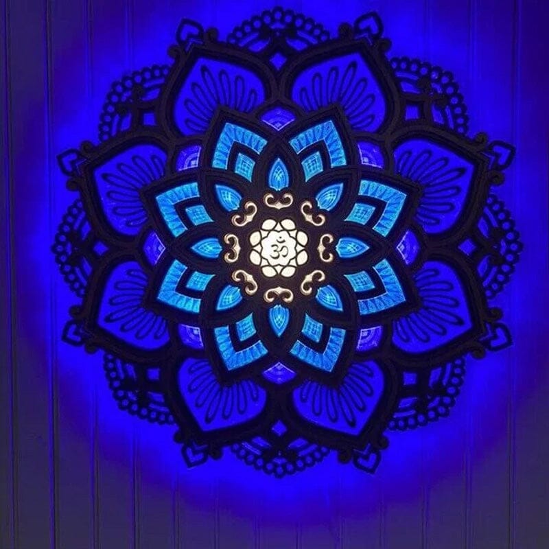 BowLift | Handcrafted Mandala Wall Light made of Wood