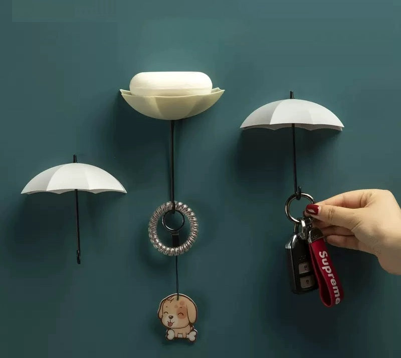 BowLift | Cute Umbrella Wall Hook - No-Drill Key & Coat Hanger