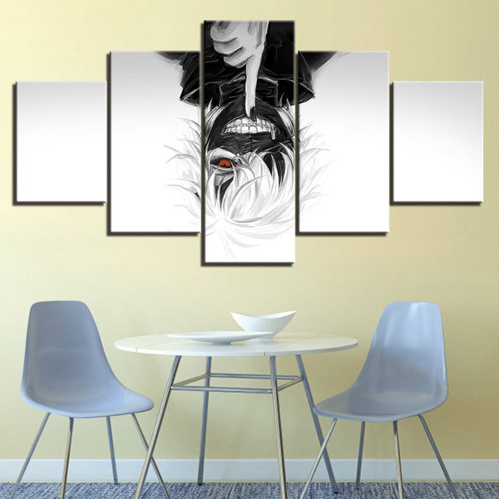 5 Piece Tokyo Ghoul Anime- Canvas Wall Art Painting | Bowlift