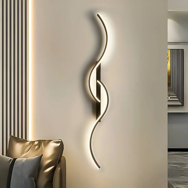 Modern Curved Wall Light for Indoor Ambient Illumination