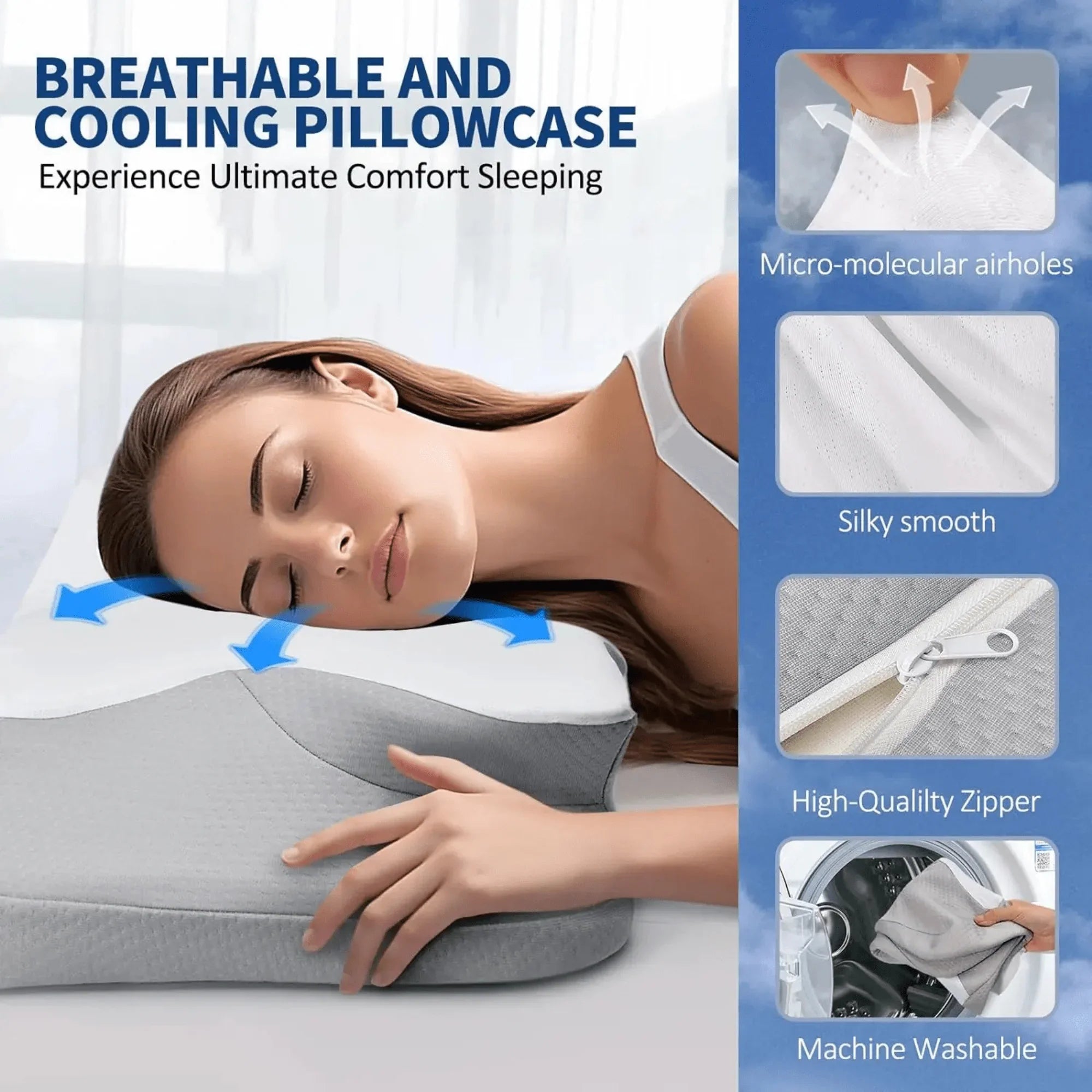 BowLift | Butterfly Memory Foam Pillow - Orthopedic Pain Relief Shaped Pillow