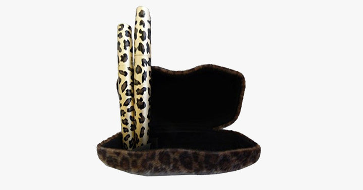 BowLift | Black Mascara with Plush Leopard Display Case - Long-Lasting and Natural Mascara that Makes You Look Fresh