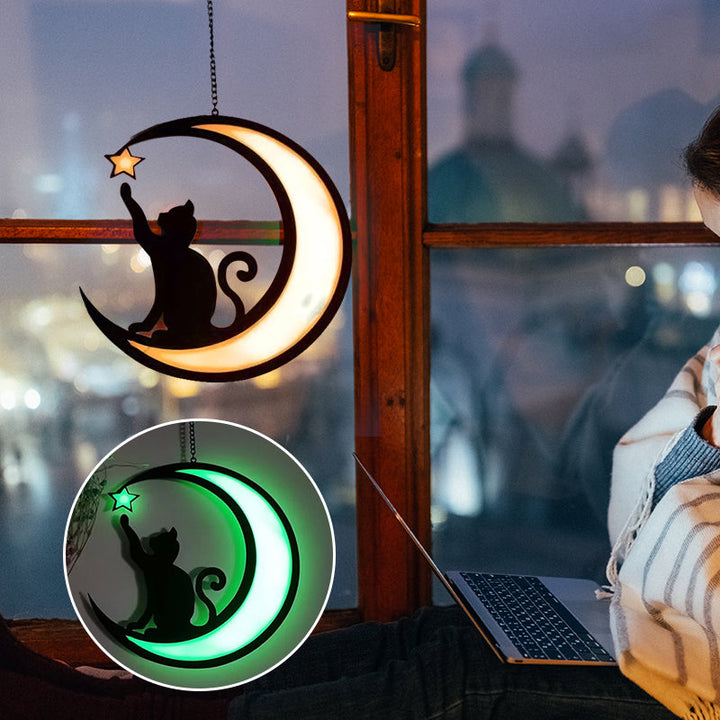 BowLift | Moon Cat Decoration Pendant made of Acrylic