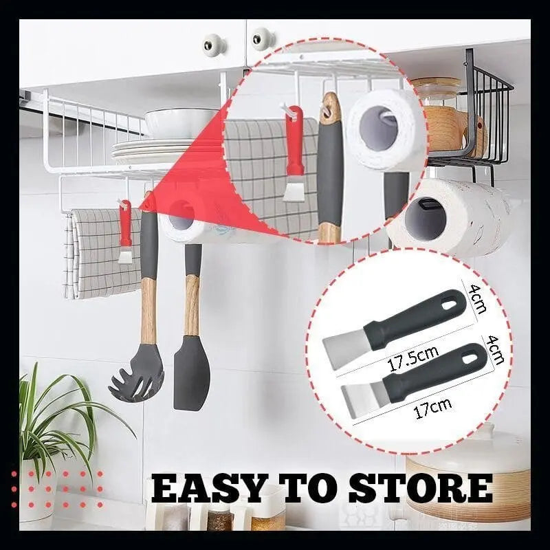 BowLift | Multifunctional Stainless Steel Kitchen Scraper – Effortless Deep Cleaning