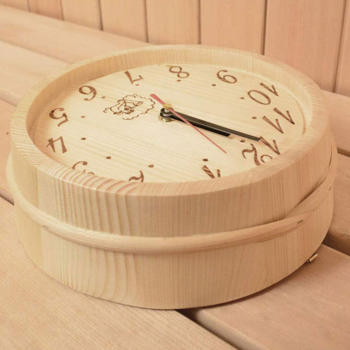 NordicHush Silent Wooden Wall Clock Bowlift