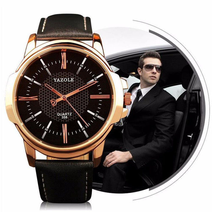BowLift | Watch Men Golden Wristwatch Quartz