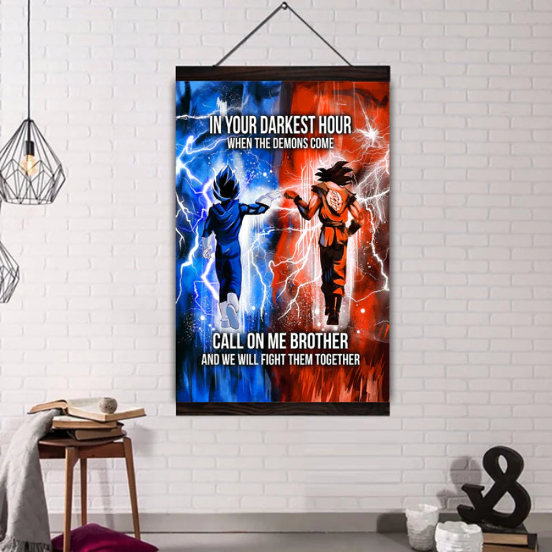 Brotherhood Strength Canvas Wall Art | Bowlift