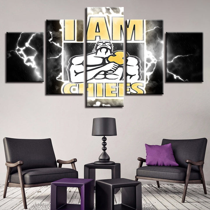 The Bold Chiefs 5 Piece - Canvas Wall Art Painting | Bowlift
